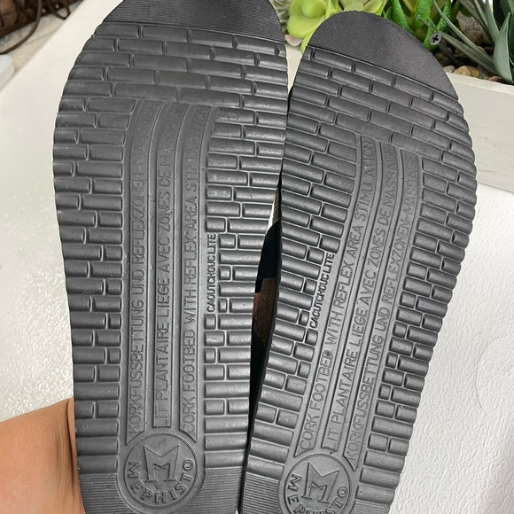 Mephisto Black Leather Sandals - Picture 5 of 5